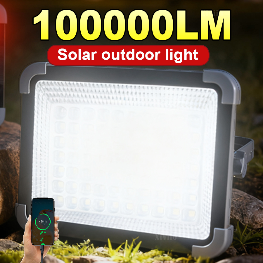 Camping Solar Lantern - Przenośna Lampa Solarna 100000LM LED Akumulatorowa