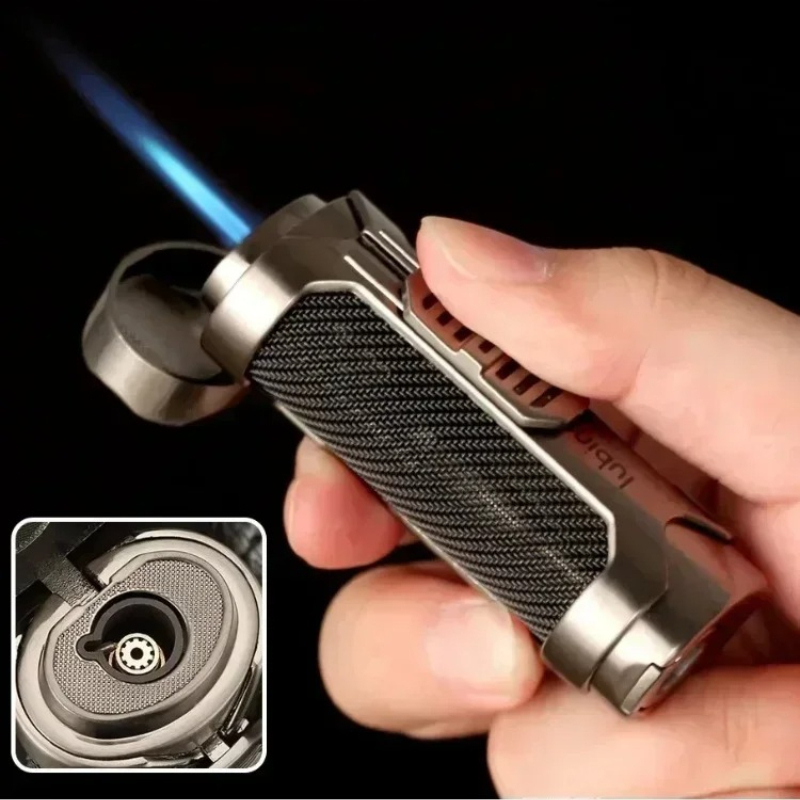 Outdoor Windproof Lighter - LUBINSKI Przenośna Metalowa Zapalniczka do Cygar