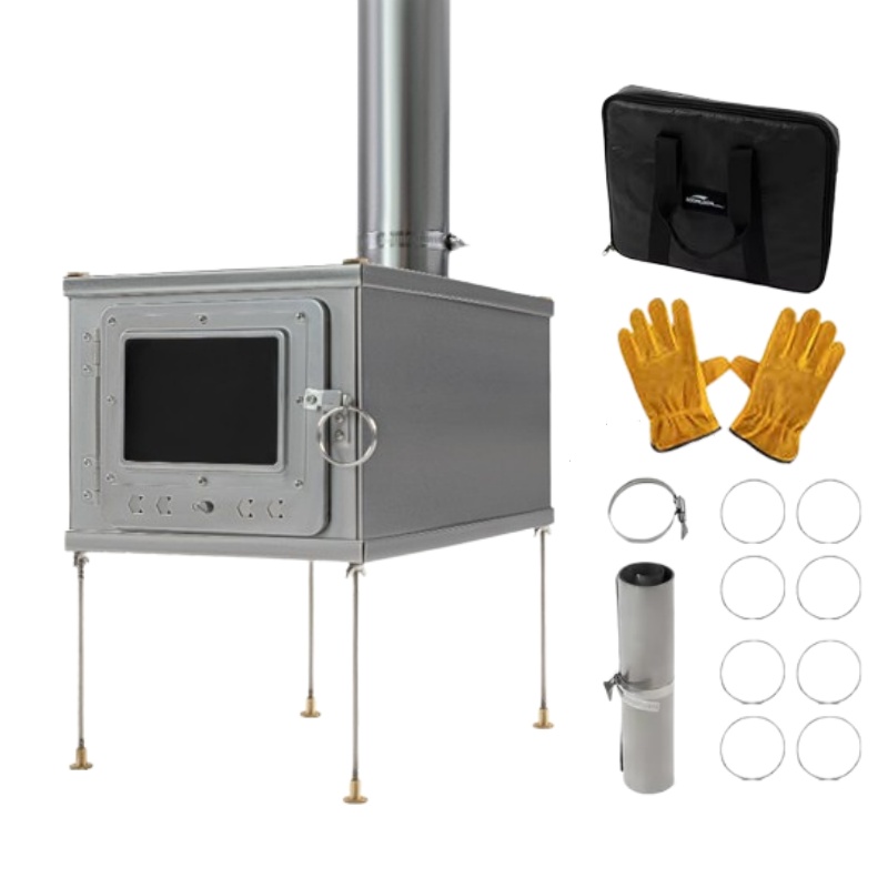 Outdoor Camping Wood Burning Stove - Składana kuchenka namiotowa Lekki spalanie ze