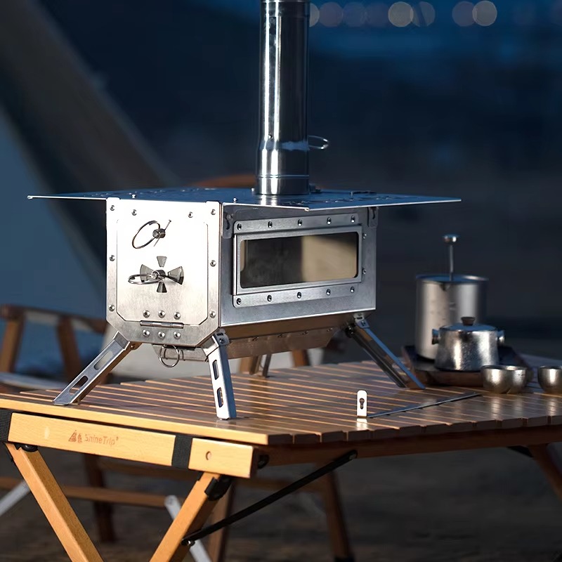 Outdoor Camping Wood Burning Stove - Przenośna kuchenka na drewno do namiotu