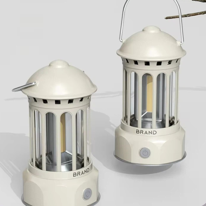 Outdoor Camping Lantern - Uniwersalna Retro Lampa Kempingowa Przenośna COB