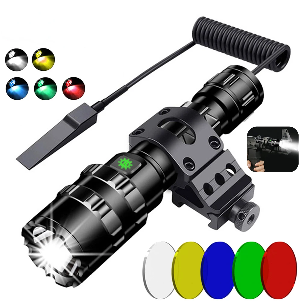 Outdoor Camping Glamping Share - LED taktyczna latarka myśliwska lampa wodoodporna