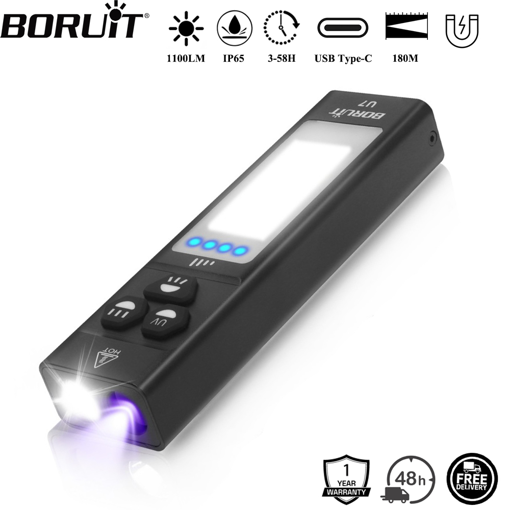 Outdoor Camping Lantern - Latarka EDC BORUiT U7 UV LED