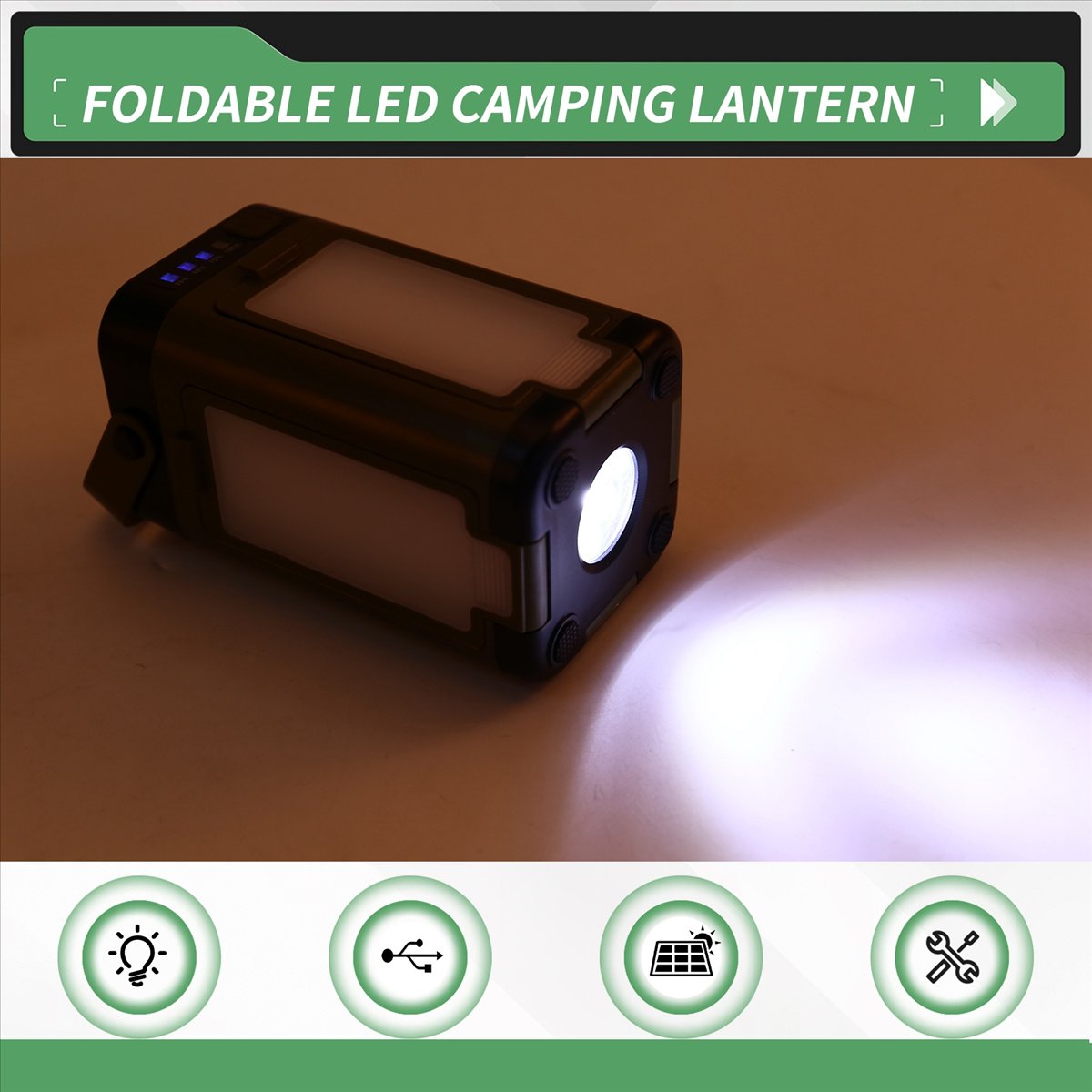Camping Solar Lantern - X08A Składana latarnia kempingowa LED z