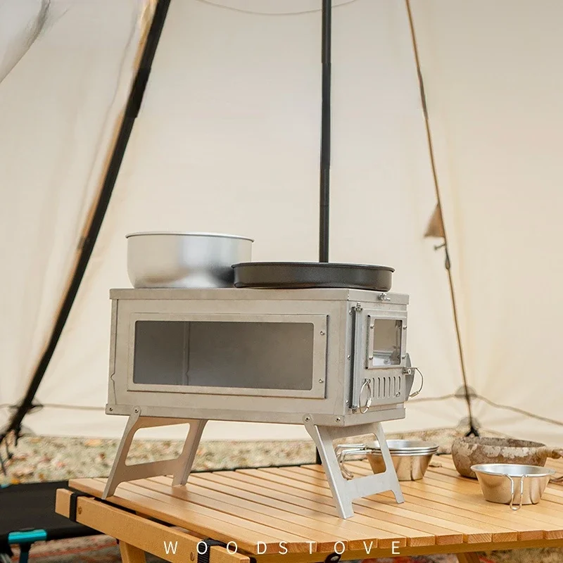Outdoor Camping Wood Burning Stove - Kuchenka do namiotu kempingowego z kominiarem