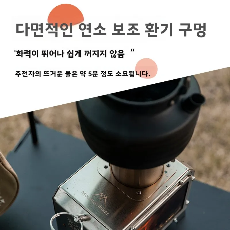 Przenośna kuchenka na drewno M – Outdoor Camping Wood Burning Stove recenzja i cena