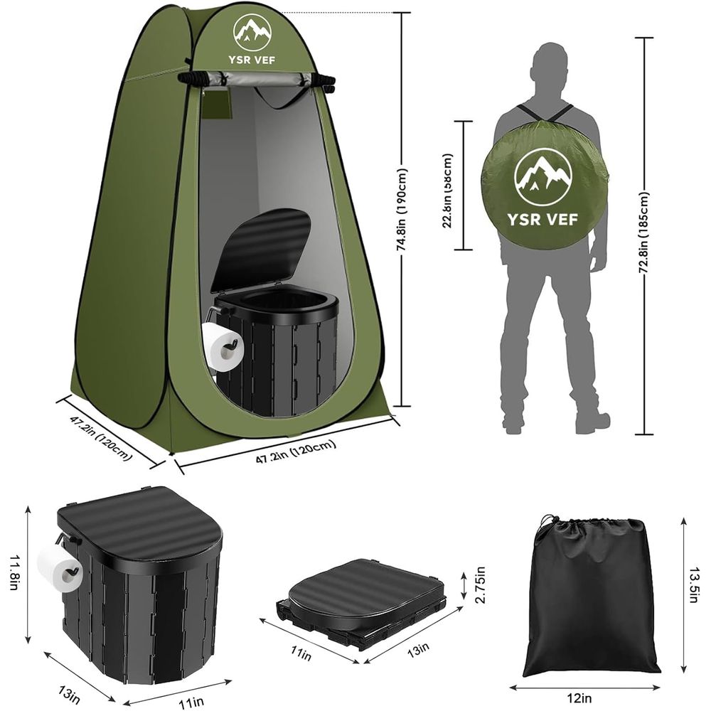 Przenośny Zestaw Toaletowy, To – Portable Camp Toilet recenzja i cena