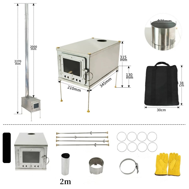 Składana kuchenka namiotowa Le – Outdoor Camping Wood Burning Stove recenzja i cena