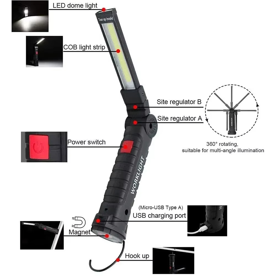 Przenośna latarka LED z magnet – Outdoor Camping Lantern recenzja i cena