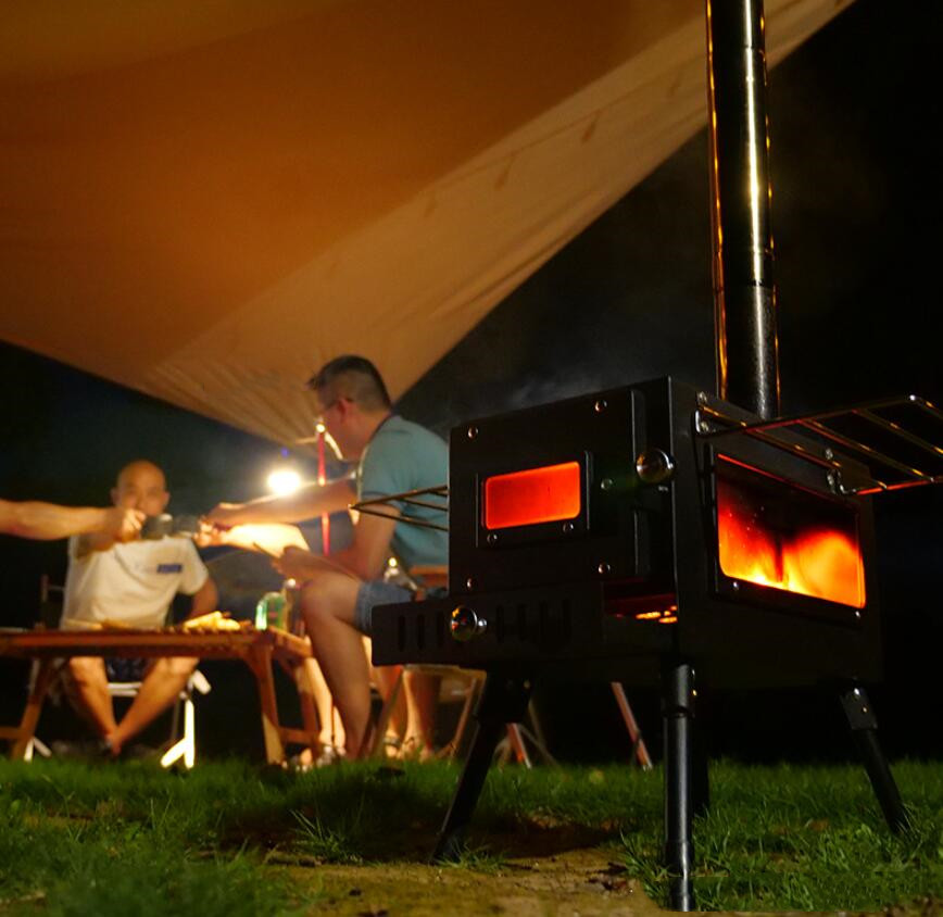 Przenośna, wolnostojąca kuchen – Outdoor Camping Wood Burning Stove recenzja i cena