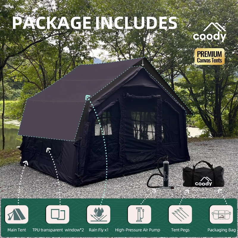 Namiot dmuchany YTYIN Coody 8. – Outdoor Camping And Glamping recenzja i cena