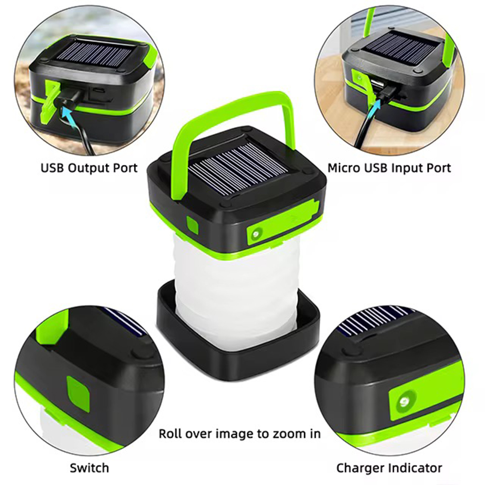 Czarna, ładowalna, solarna lat – Camping Solar Lantern recenzja i cena