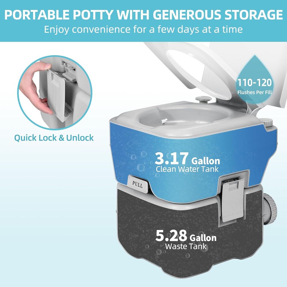 YITAMOTOR Przenośna toaleta ke – Portable Camp Toilet recenzja i cena
