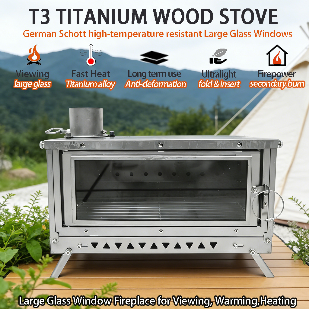 DANCHEL T3 Tytanowa Kuchenka N – Outdoor Camping Wood Burning Stove recenzja i cena