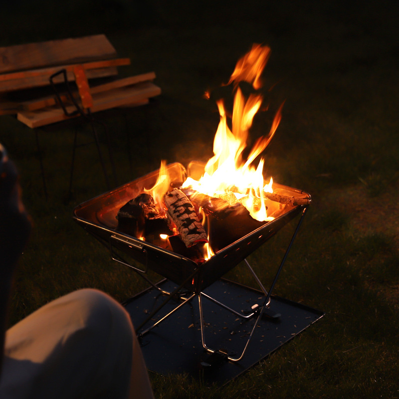 Grill składany ze stali nierdz – Outdoor Camping Wood Burning Stove recenzja i cena