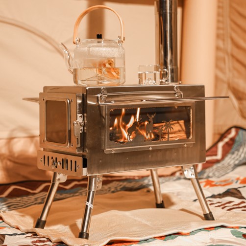 Składany piec na drewno do nam – Outdoor Camping Wood Burning Stove recenzja i cena