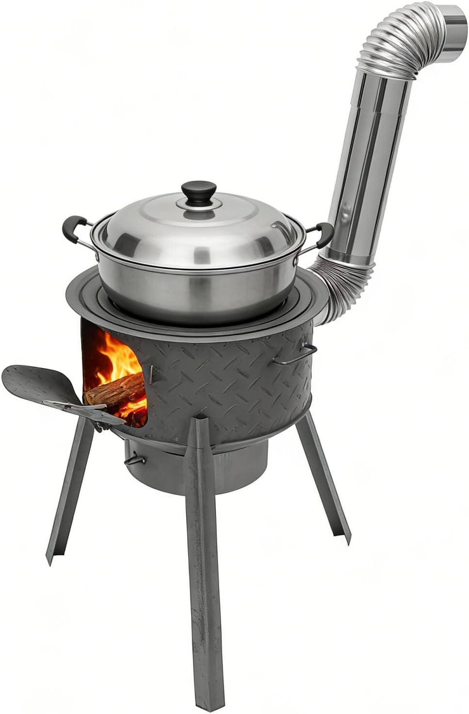 Przenośna kuchenka rakietowa n – Outdoor Camping Wood Burning Stove recenzja i cena