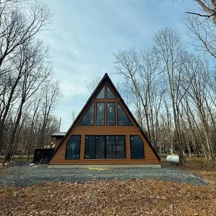 Drewniany domek trójkątny z mo – Outdoor Camping And Glamping recenzja i cena