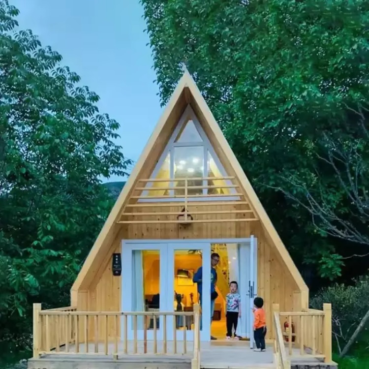 Drewniany domek trójkątny z mo – Outdoor Camping And Glamping recenzja i cena