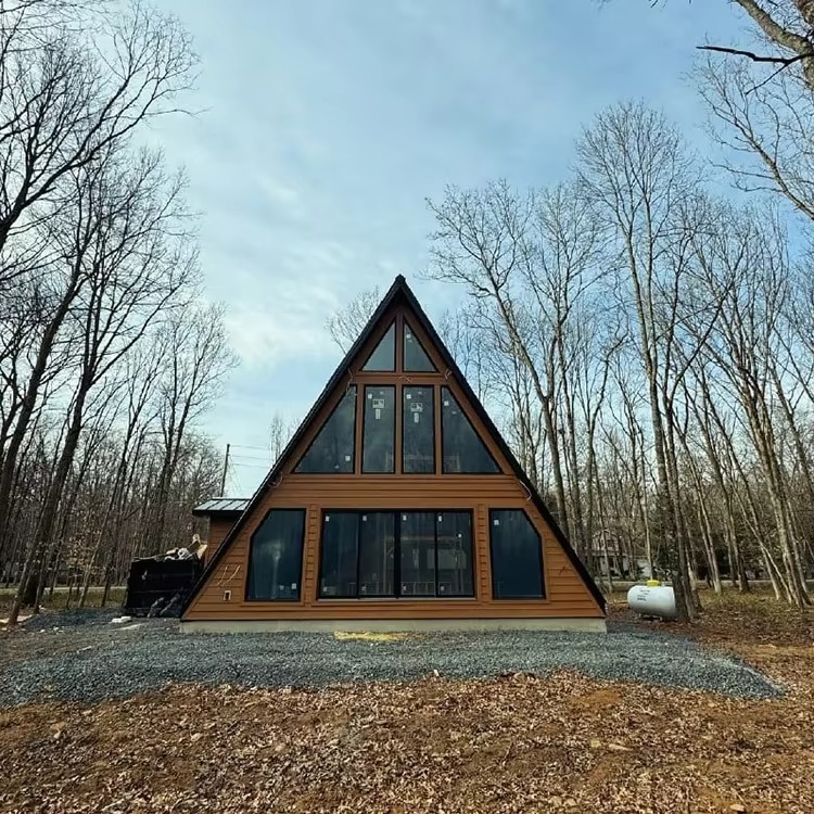 Drewniany domek trójkątny z mo – Outdoor Camping And Glamping recenzja i cena