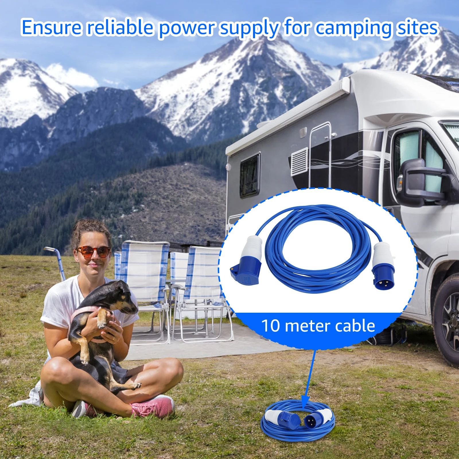 Przedłużacz kempingowy, bezpie – Outdoor Camping Extension Cord recenzja i cena