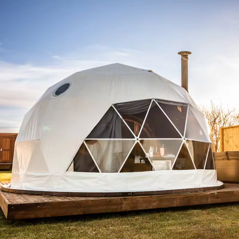 Luksusowy, duży, biały, przezr – Outdoor Camping And Glamping recenzja i cena