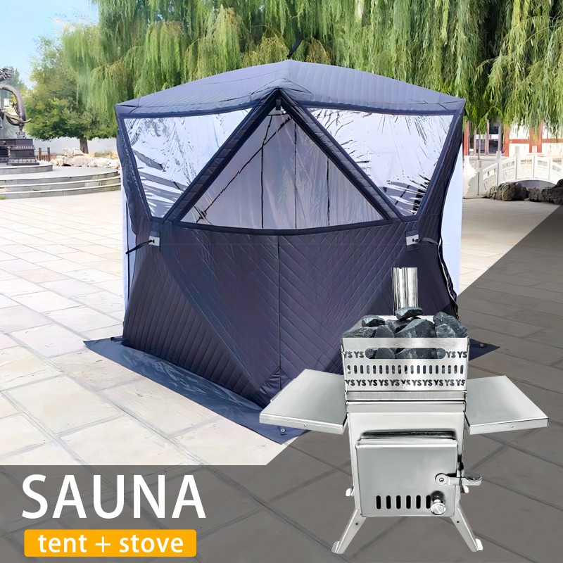 Przenośna składana piec do sau – Outdoor Camping Wood Burning Stove recenzja i cena