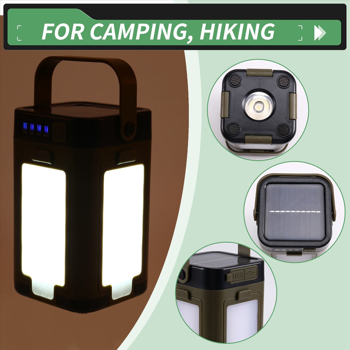 X08A Składana latarnia kemping – Camping Solar Lantern recenzja i cena