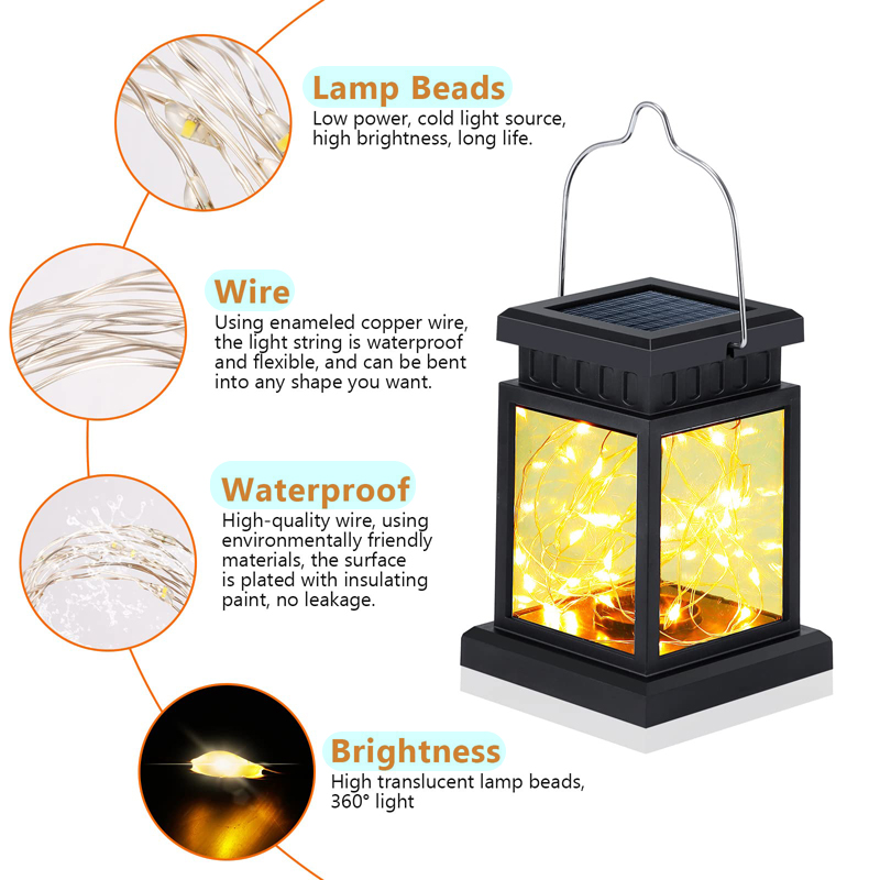 Zewnętrzne słoneczne wiszące ś – Camping Solar Lantern recenzja i cena