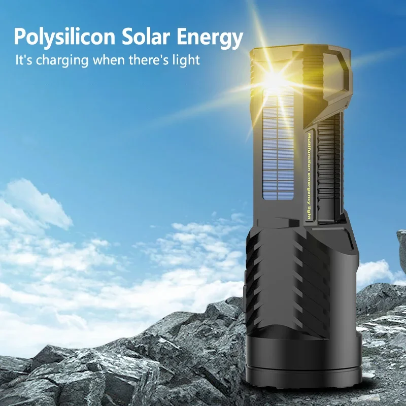 Potężny XHP70 latarka LED Sola – Camping Solar Lantern recenzja i cena