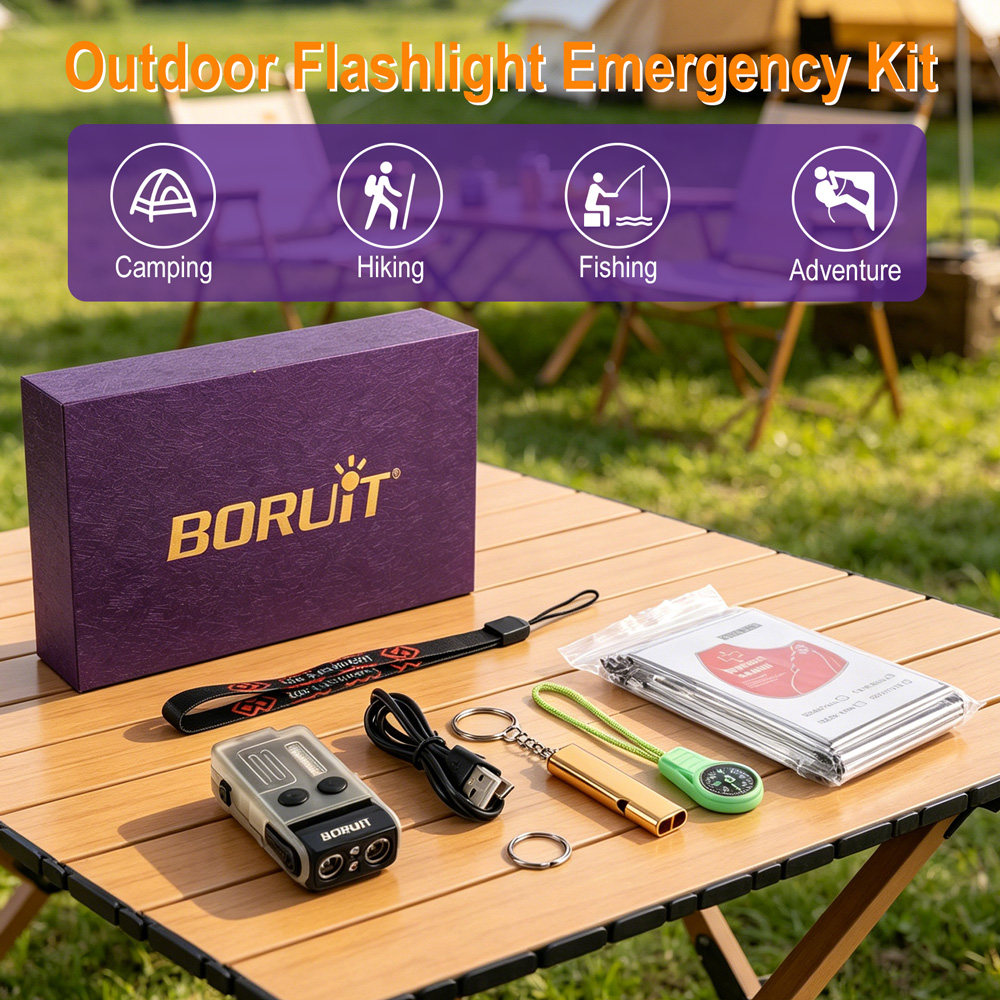BORUiT V20 Latarka EDC 1000LM  – Outdoor Camping Glamping Share recenzja i cena