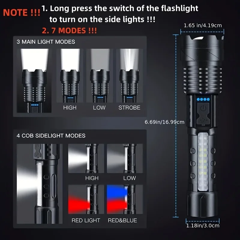 Mocna latarka LED z wyświetlac – Outdoor Camping Lantern recenzja i cena